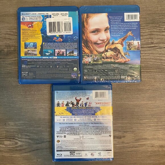 Lot of 3 Blu-ray Childrens Movie Lot - Disney Finding Dory, The Lego Movie - Picture 2 of 7
